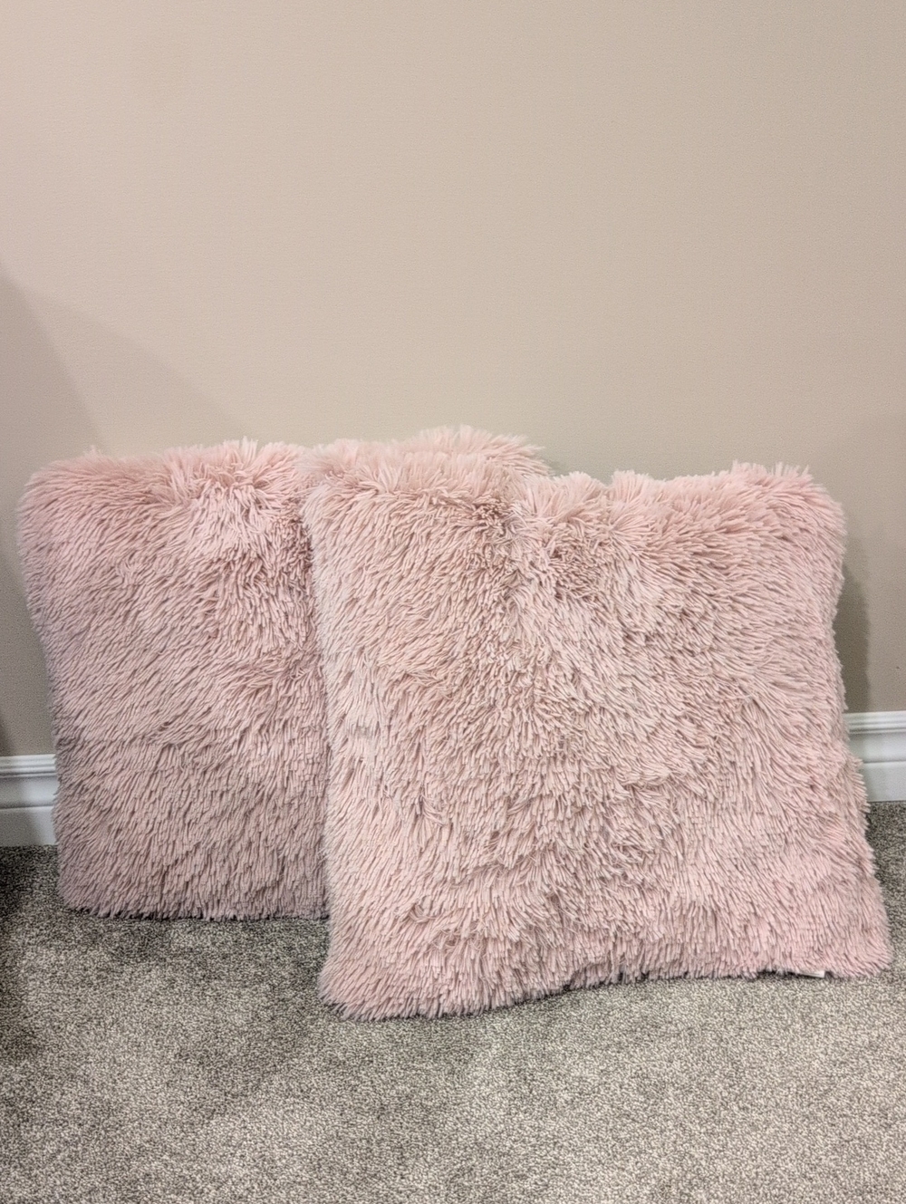Soft Plush Decorative Throw Pillows - Blush Pink